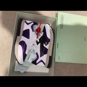Off-white sneakers worn only once.
